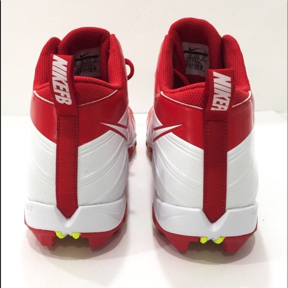 Nike Men Alpha Menace Shark FOOTBALL cleats 13 RED - Picture 6 of 8